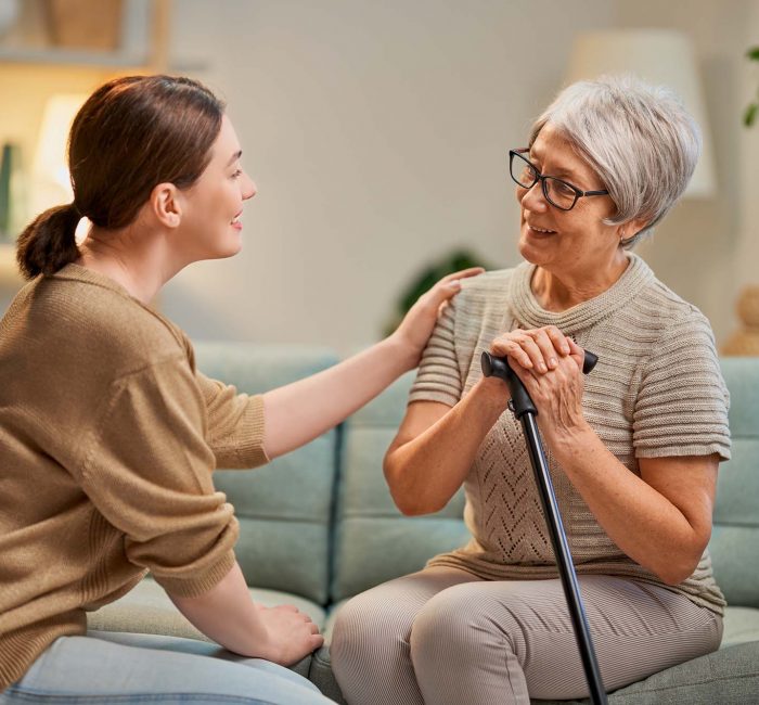 Elderly Patient and Caregiver